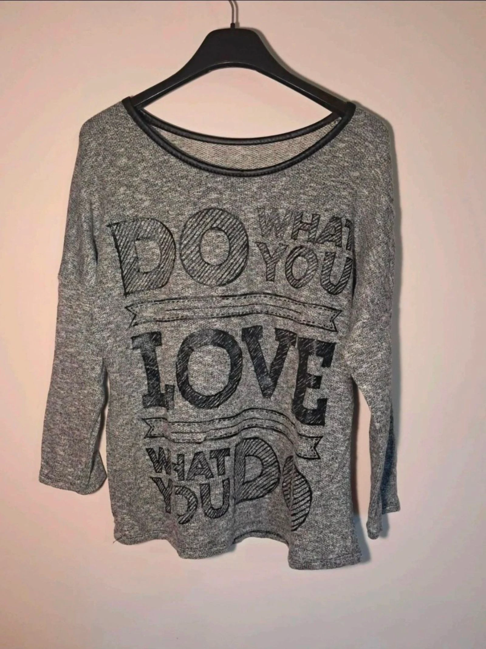 🖤Pull noir à motifs | taille S | manches 3/4 🖤 – photo 3